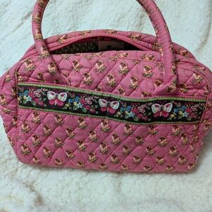 Vera Bradley Pink Pansy Retired Pattern Bag